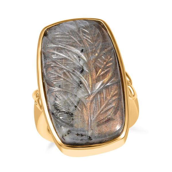 Feuer Labradorit Anhänger - 30,22 ct. image number 4