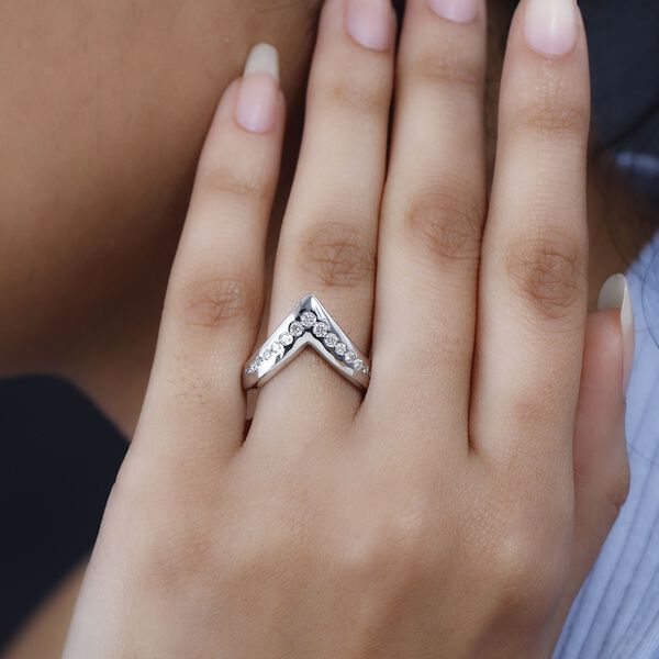 Moissanit Ring - 0,55 ct. image number 3