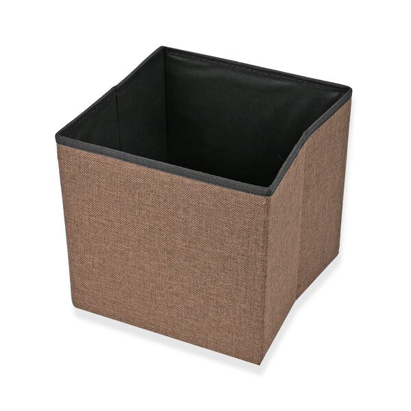 Sitzhocker mit Stauraum, braun image number 8