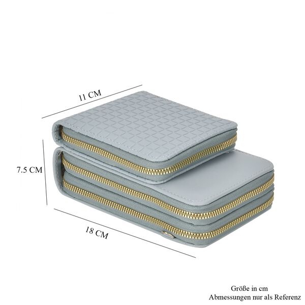 Moderne Umhängetasche mit RFID-Schutz, blau image number 5