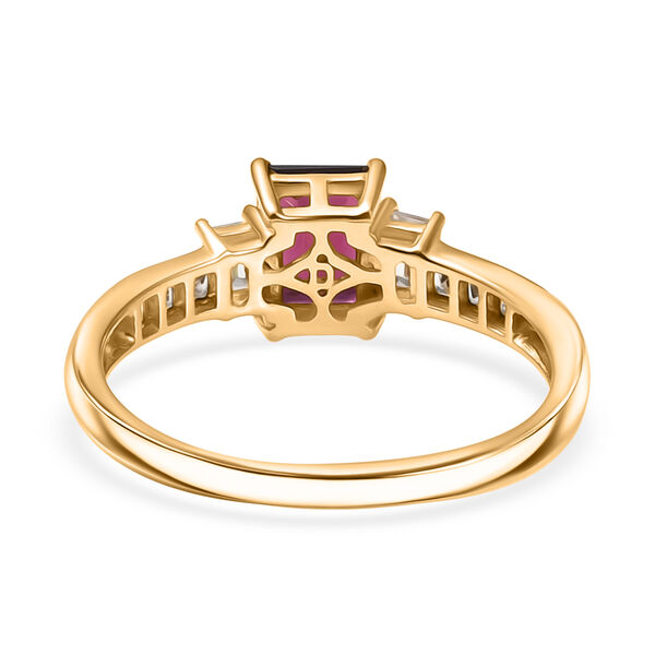 D'Joy nat&uuml;rlicher Rhodolith Granat und Zirkon Ring - 3,19 ct. image number 6