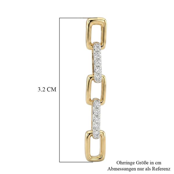 LUXURIANT DIAMOND - Lab Grown Diamant SI SGL zertifiziert Ohrringe 925 Silber 750 Gelbgold vermeil ca. 0.26 ctDIAMOND - Lab Grown Diamant SI Ohrringe 925 Silber 750 Gelbgold vermeil ca. 0.26 ct image number 5