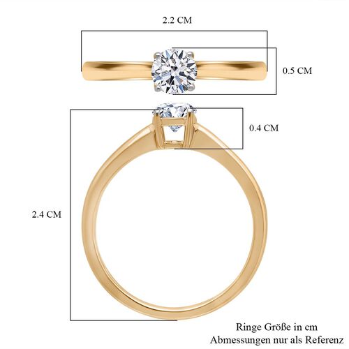 LUXURIANT DIAMOND - Lab Grown Diamant VS-EF SGL zertifiziert Ring 375 Gold (Größe 18.00) ca. 0,50 ct image number 5