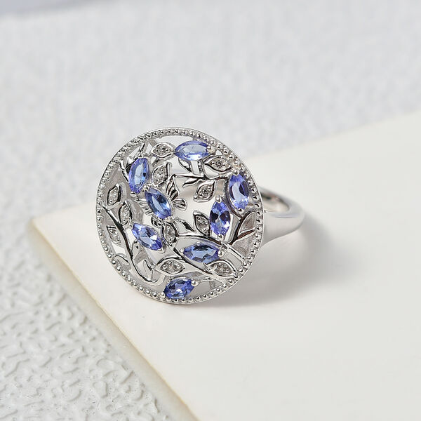 D'Joy Tansanit und Zirkon Ring - 0,86 ct. image number 1