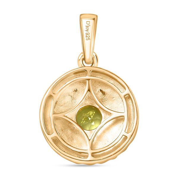 Nat&uuml;rlicher Peridot Anh&auml;nger, 925 Silber vergoldet ca. 0,54 ct. image number 5