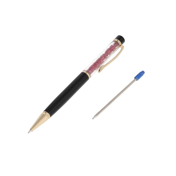 Premium Kollektion - Echter Rubin-Kugelschreiber mit extra Mine image number 3