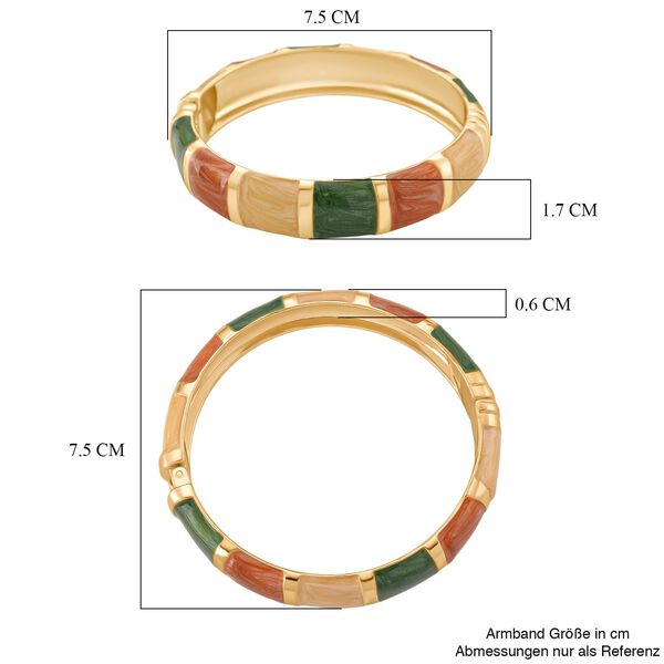 emailliert Armreif ca. 18 cm ca. 34,10g image number 6