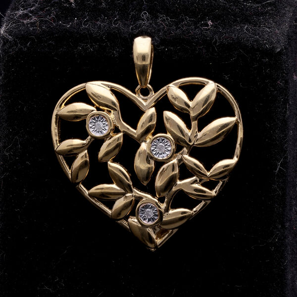 Herz Diamant Anhänger image number 6