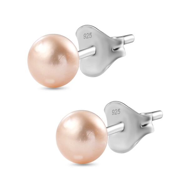 Rosa Süßwasser Perle Ohrringe image number 4