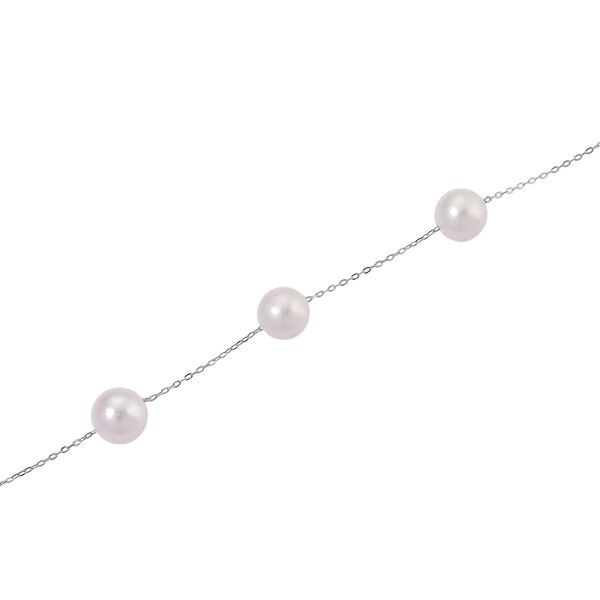 D'Joy AAA wei&szlig;e Edison Perle 50cm Halskette image number 5