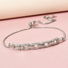 Verstellbares Diamant-Armband in Silber image number 1