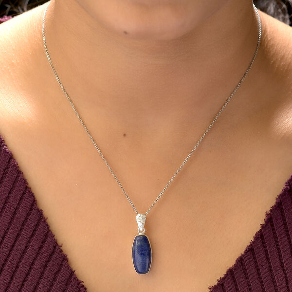 Lapislazuli Anh&auml;nger 925 Silber ca. 10,00 ct image number 3