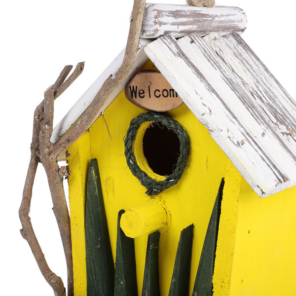 Handgefertigtes Vogelhaus aus Naturholz und MDF image number 4