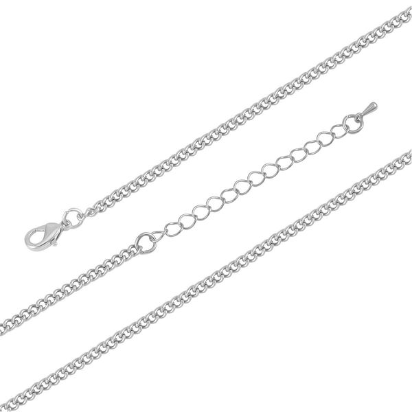 Weißer Kristall-Seestern-Anhänger mit Kette in Silberton, 73 cm image number 5