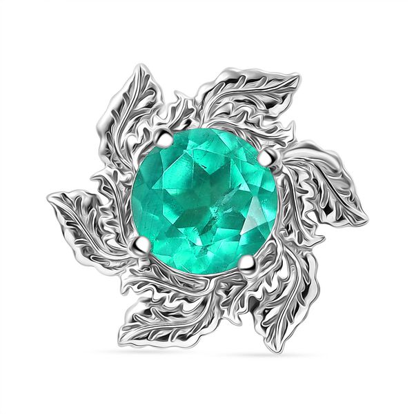 Smaragd Triplett Quarz Anh&auml;nger - 2,14 ct.