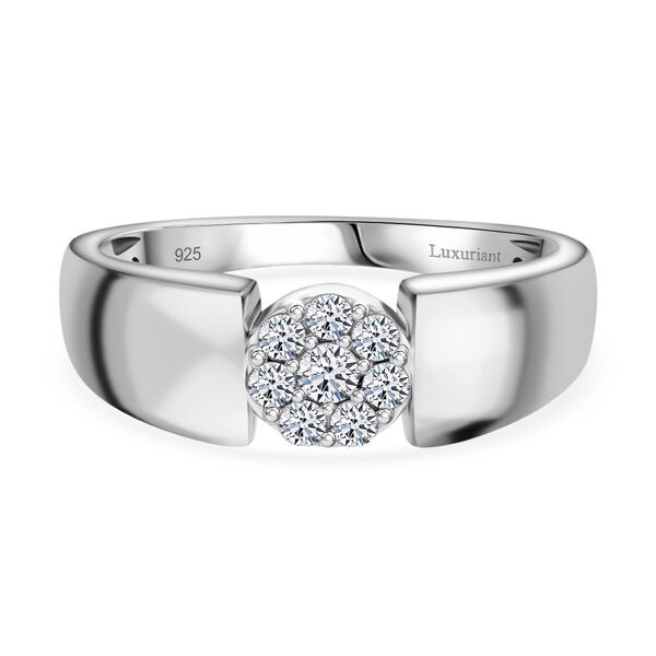LUXURIANT 0,25 ct. SI-GH Labor Diamant Ring, 925 Silber platiniert image number 0