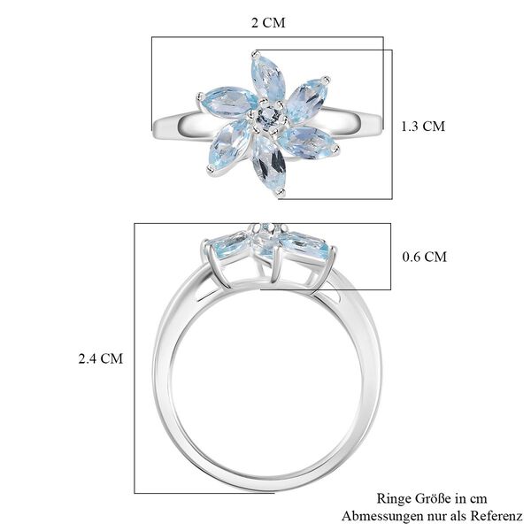 Himmelblauer Topas-Ring - 1,20 ct. image number 7