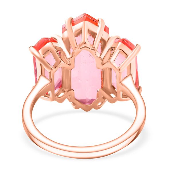 D&rsquo;joy Tulpe-Triplet Quarz Ring 925 Silber 750 ros&eacute;vergoldet (Gr&ouml;&szlig;e 17.00) ca. 11,34 ct image number 6