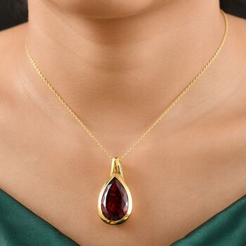 Labor Padparadscha Saphir Anh&auml;nger mit 50cm Kette - 21 ct.