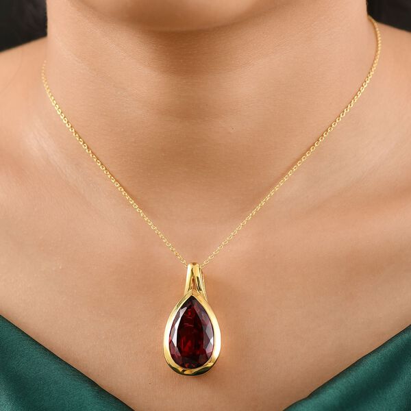 Labor Padparadscha Saphir Anh&auml;nger mit 50cm Kette - 21 ct. image number 3