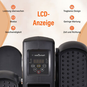 SOULSMART Elektrischer Stepper, schwarz
