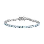 AA Aquamarin Armband ca. 20 cm 925 Silber platiniert ca. 12.54 ct