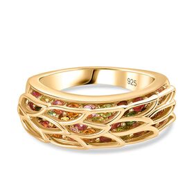 AA mehrfarbiger Turmalin-Ring - 1,58 ct.