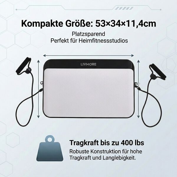 LIVMORE Vibrationsplatte Trainingsger&auml;t mit Fernbedienung, LED Display, Wei&szlig; image number 4