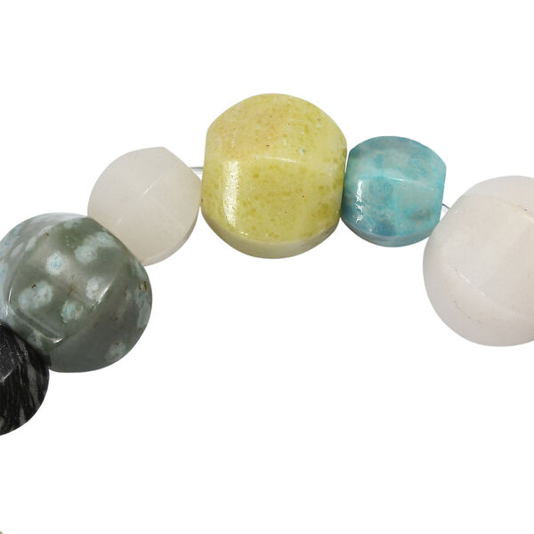 Flexibles mehrfarbiges Jaspis Armband - 203 ct. image number 4