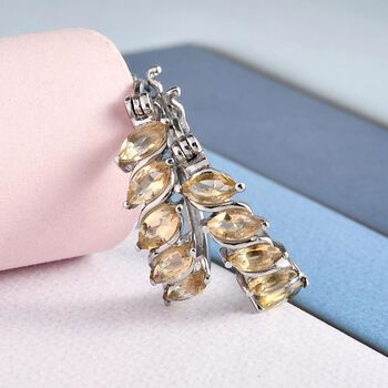 Citrin Creolen, 316L Edelstahl ca. 2.54 ct