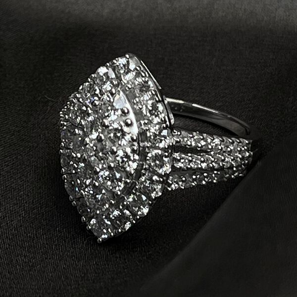 New York Kollektion - Weißer Diamant VS EF Ring in 585 Weißgold- 2 ct. image number 8