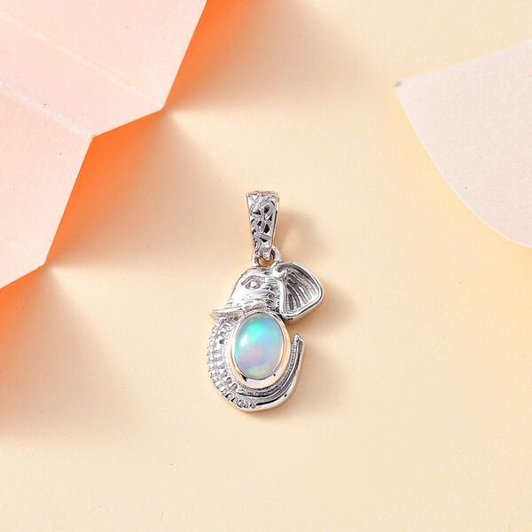 AA Nat&uuml;rlicher, &auml;thiopischer Welo Opal-Anh&auml;nger -0,47 ct. image number 2