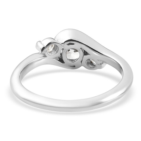 LUSTRO STELLA - feinster Zirkonia-Ring, 925 Silber platiniert image number 6