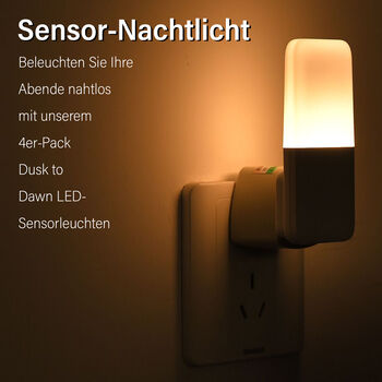 4er-Set Sensorgesteuerte Nachtlichter