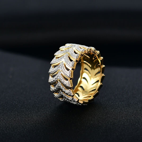 EVER TRUE Weißer Diamant Ring Nickelfreies Messing (Größe 19.00) image number 1