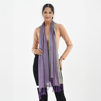 Doppelgewebter Schal, violett