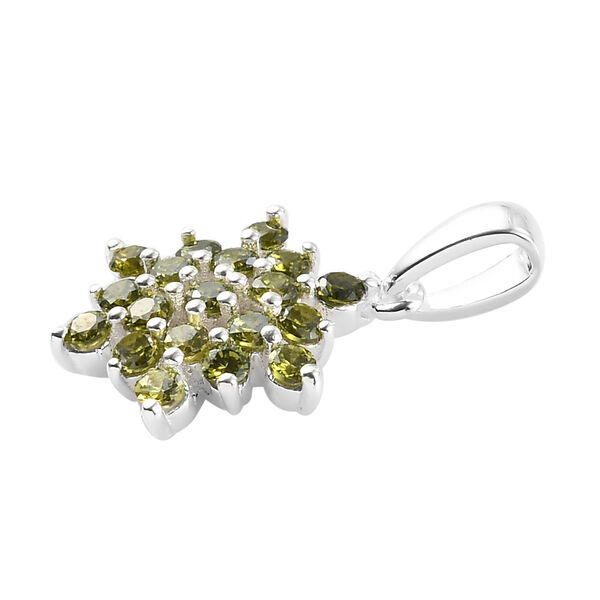 LUSTRO STELLA - Peridot Zirkonia Anhänger 925 Silber image number 4