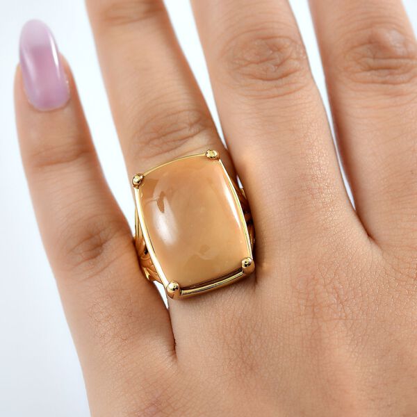 Oregon Karamell Opal Ring Messing (Gr&ouml;&szlig;e 17.00) ca. 17,28 ct image number 2