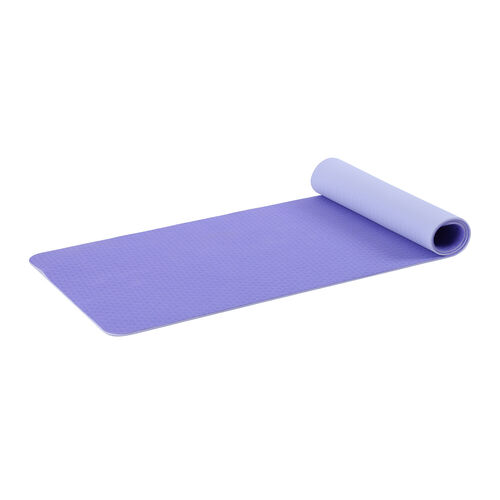 Rutschfeste Fitness-Yogamatte mit Trageriemen, Lila image number 0