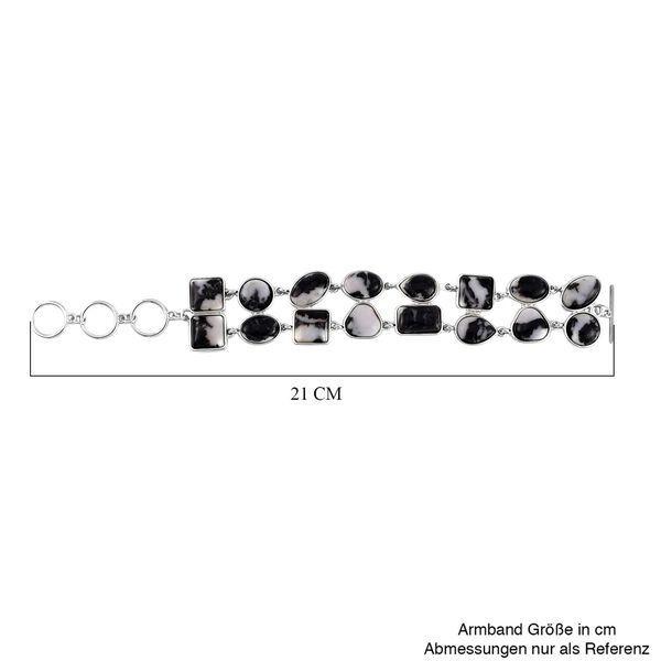 Zebra Jaspis Armband ca. 18 cm ca. 125.00 ct image number 6