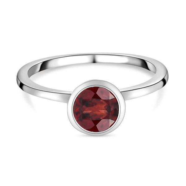 Roter Granat-Ring, 925 Silber  ca. 0,99 ct