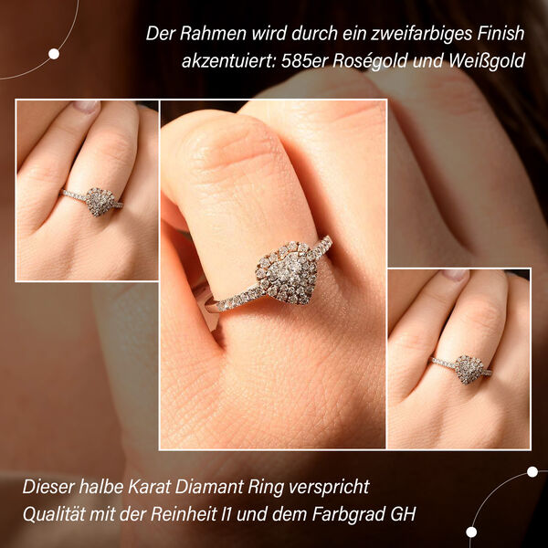 New York Kollektion - I1 GH Diamant Ring- 0,50 ct. image number 2