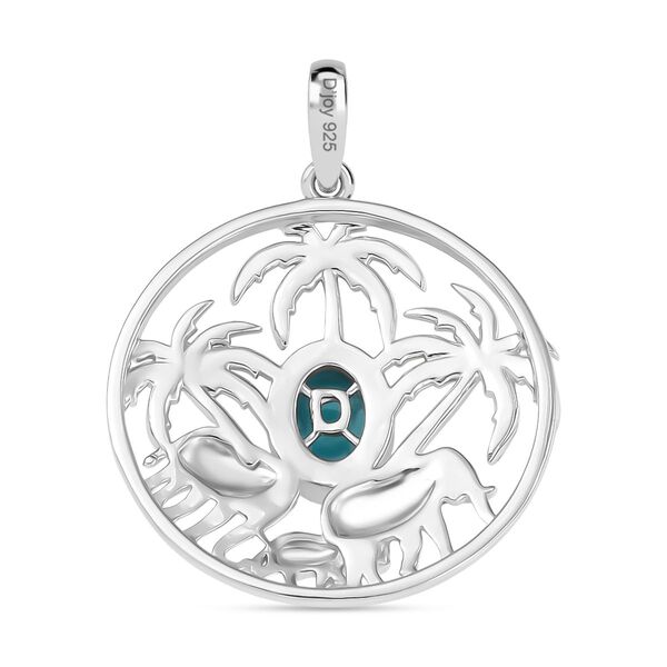 D’joy Sleeping Beauty Türkis Anhänger 925 Silber rhodiniert ca. 0.71 ct image number 5