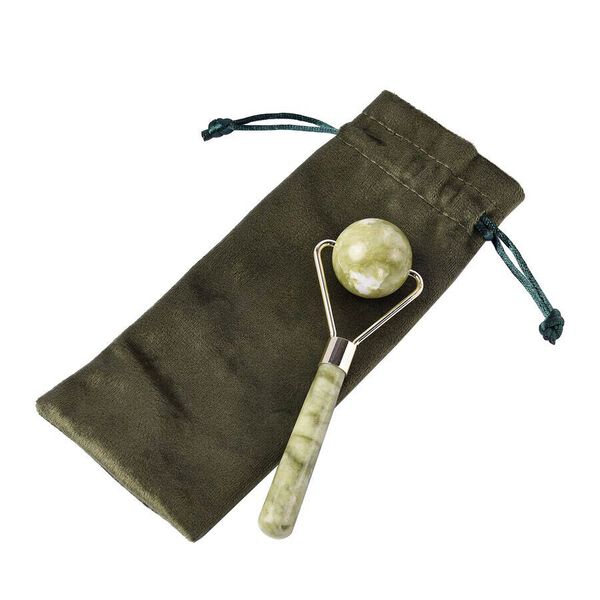 Gr&uuml;ner Jade Roller, Gesichts Massageger&auml;t image number 5