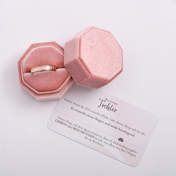 Nachthimmel Spinning Ring Geschenkset in ros&eacute;vergoldetem Silber image number 12