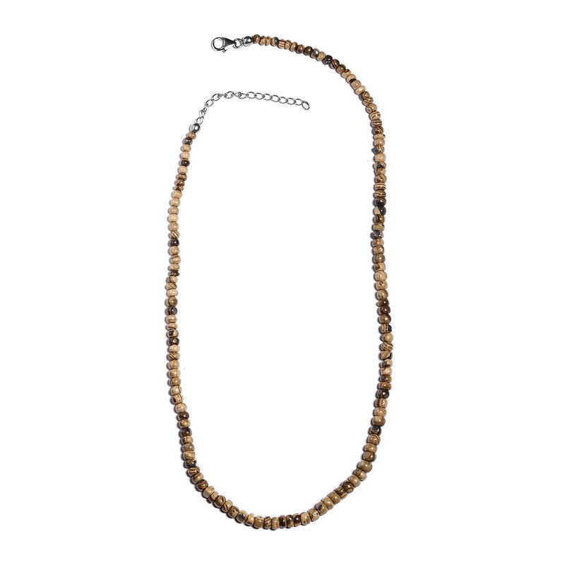 Natürliche Schalenblende Halskette, ca. 45 cm, 925 Silber rhodiniert ca. 110,00 ct image number 0