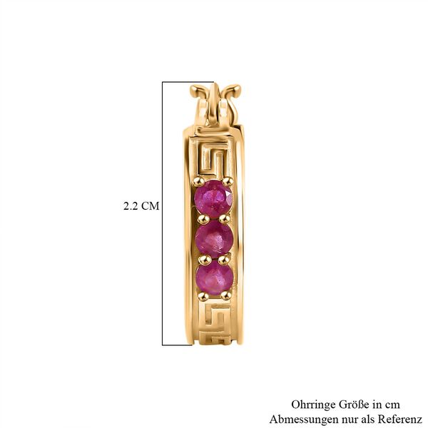 Afrikanische Rubin-Ohrringe - 1,09 ct. image number 5