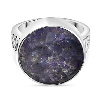 Tansanit-Matrix Ring Messing (Gr&ouml;&szlig;e 18.00) ca. 8,15 ct