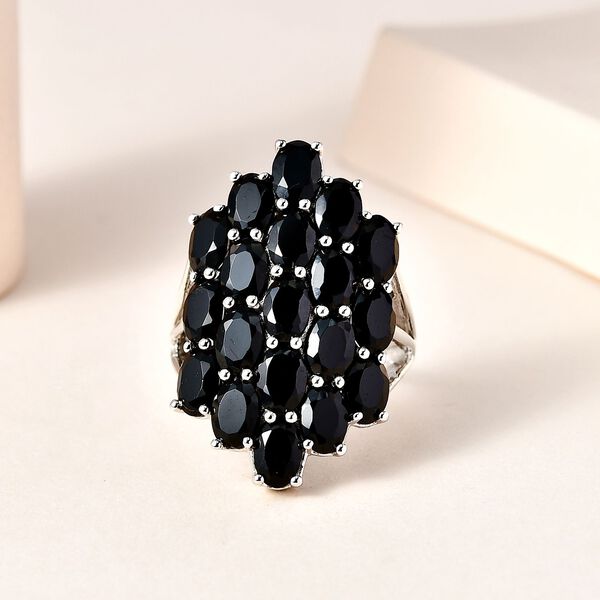 Schwarzer Spinell-Ring - 7.35 Ct. image number 2