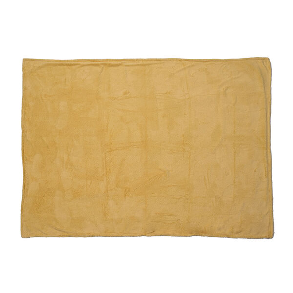 Superweiche Decke aus Sherpa und Flanell, Gr&ouml;&szlig;e 150x200 cm, Dunkelgrau-Gelb&nbsp; image number 3